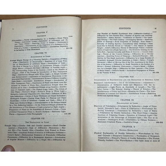Vintage Physical Optics Book by Robert Wood. 1929? Physics. John Hopkins H/C - Picture 6 of 9